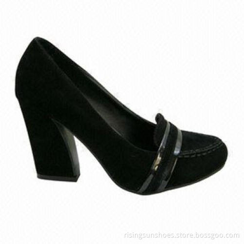 Women's High-heel Dress Shoe, Elegant Design with Square Heel-shaped, Comfortable Office Shoe